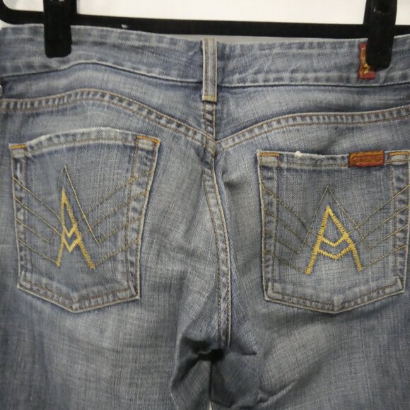 7 FOR ALL MANKIND | size 28 | Classic Bootcut Medium Wash Blue Jeans - Picture 11 of 16